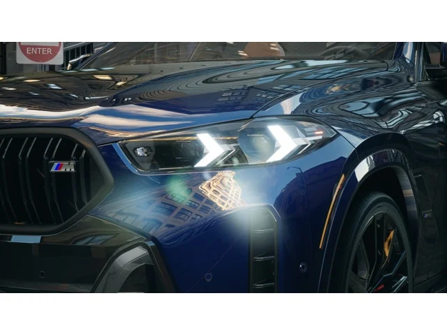 New 2027 Tanzanite Blue II Metallic BMW X6 M60i image 6