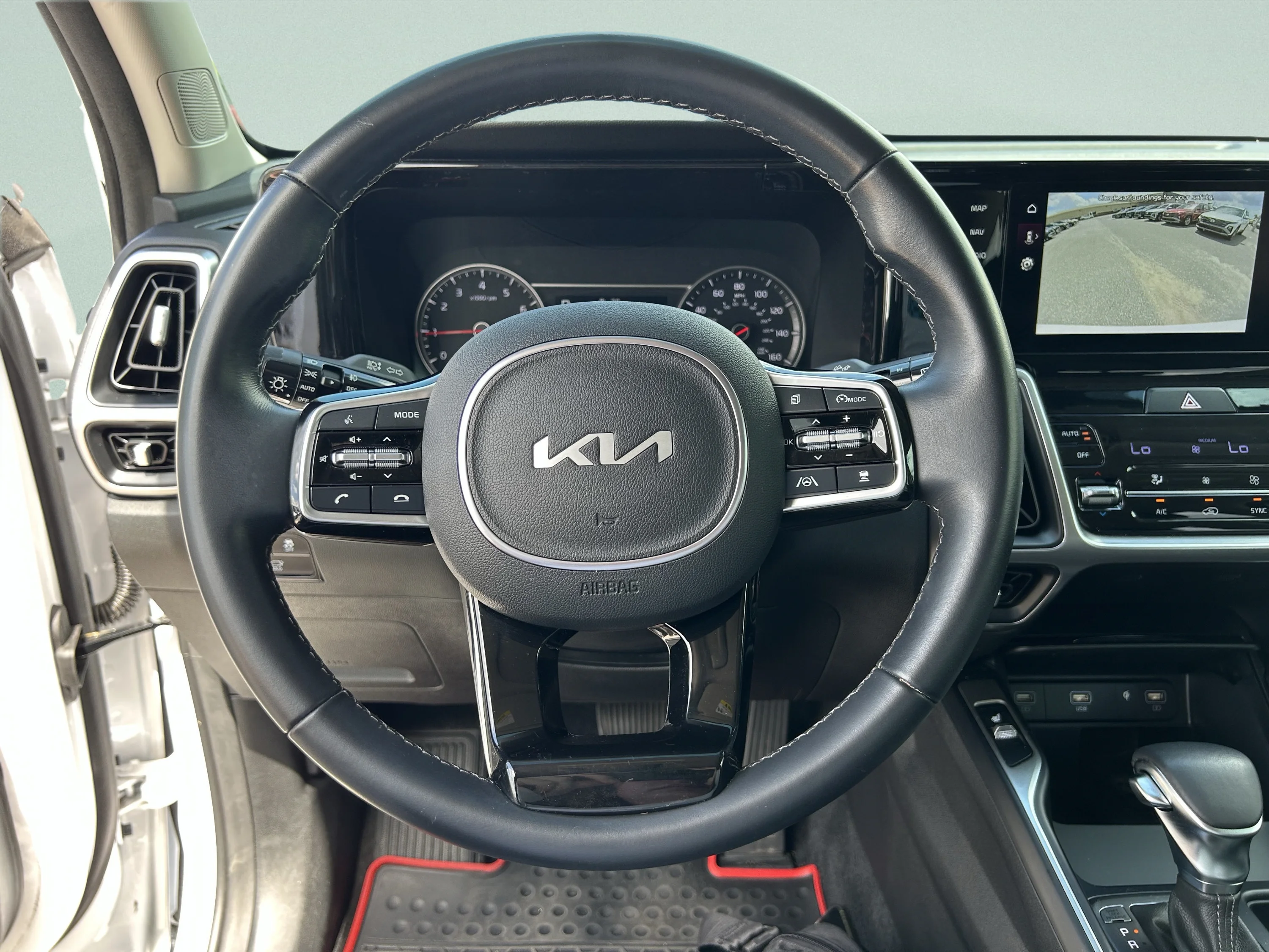 Used 2023 Glacial White Pearl Kia EX image 33