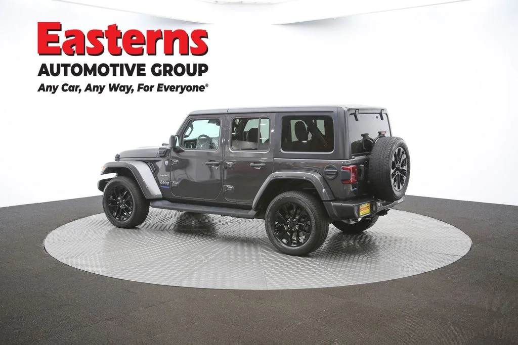 Used 2021 Gray Jeep Unlimited Sahara 4xe image 63