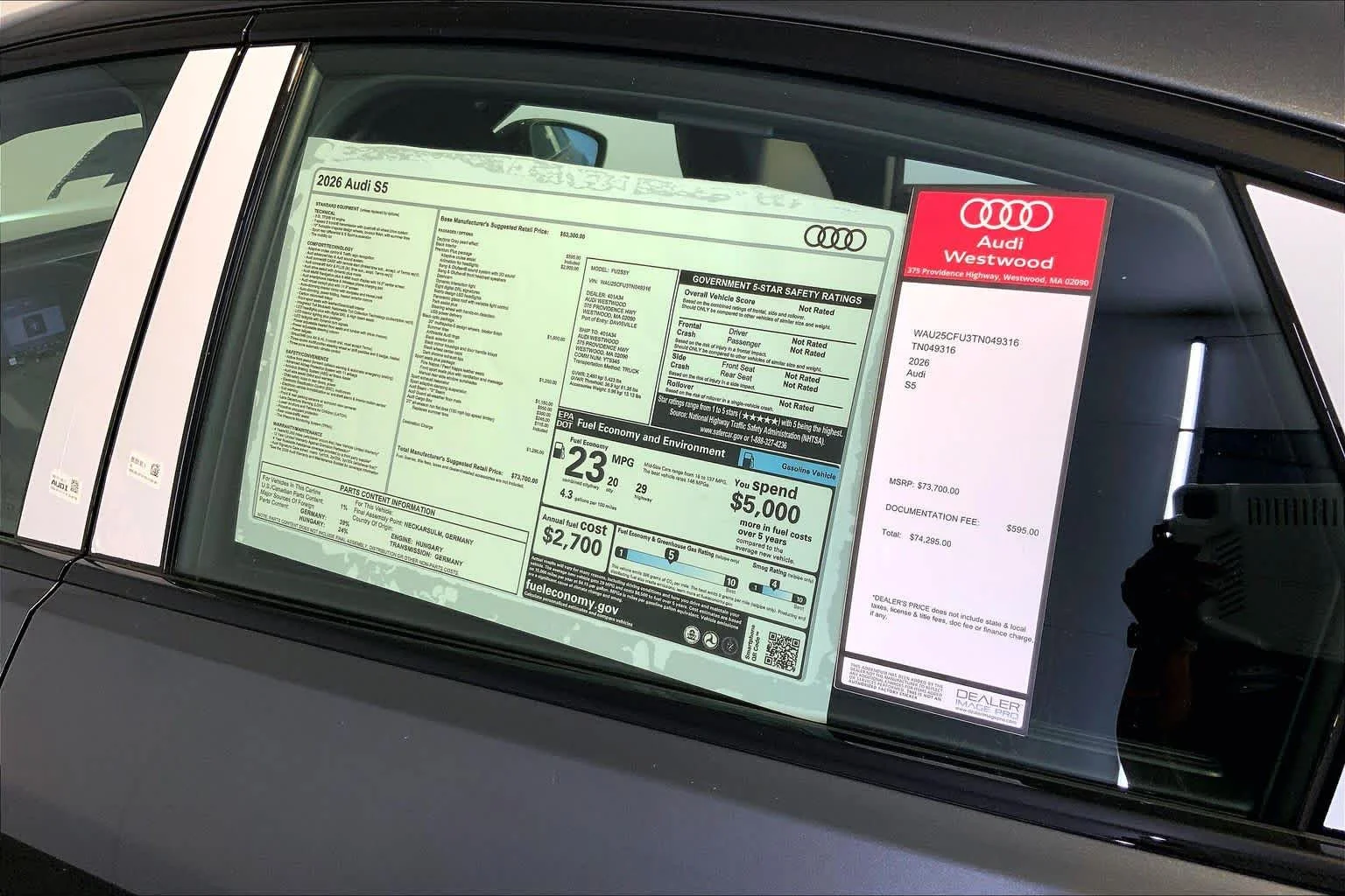 New 2026 Daytona Gray pe Audi Premium Plus image 19