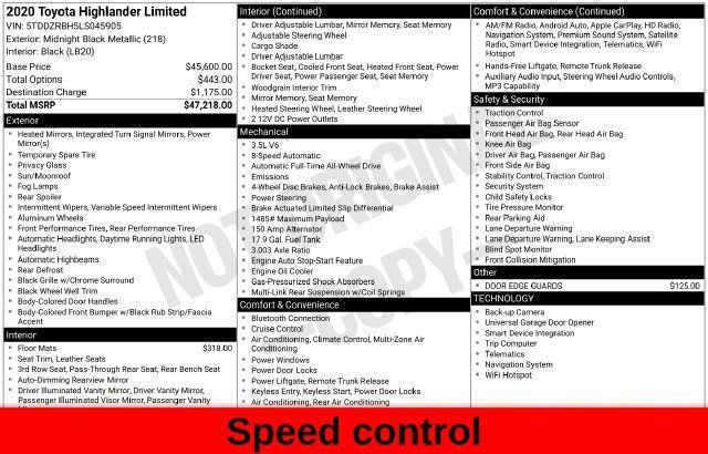 Used 2020 Black Toyota Limited image 52