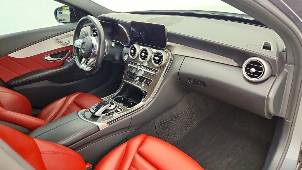 Used 2020 Selenite Grey Metallic Mercedes-Benz AMG® C 43 4MATIC Sedan w/ Perf. Exhaust, Pano Roof & Carbon Trim image 25