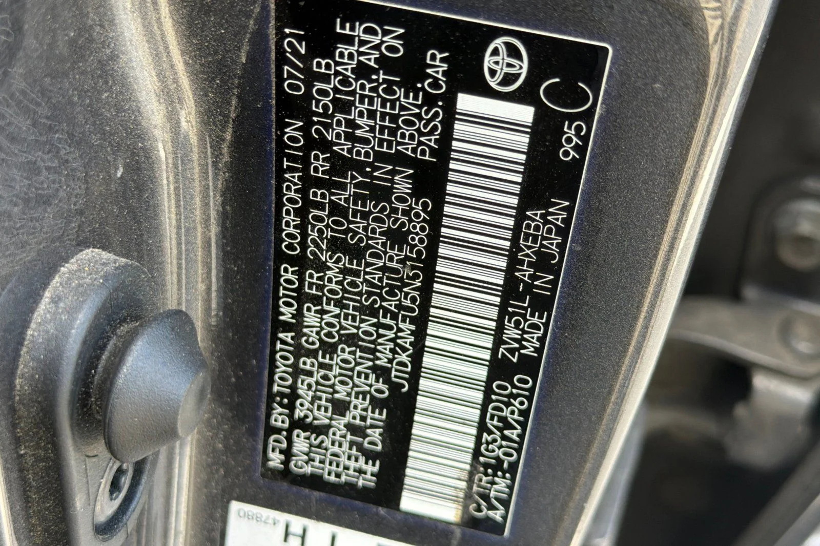 Used 2022 Gray Toyota LE image 30