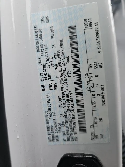 Used 2022 White Ford Lariat image 20