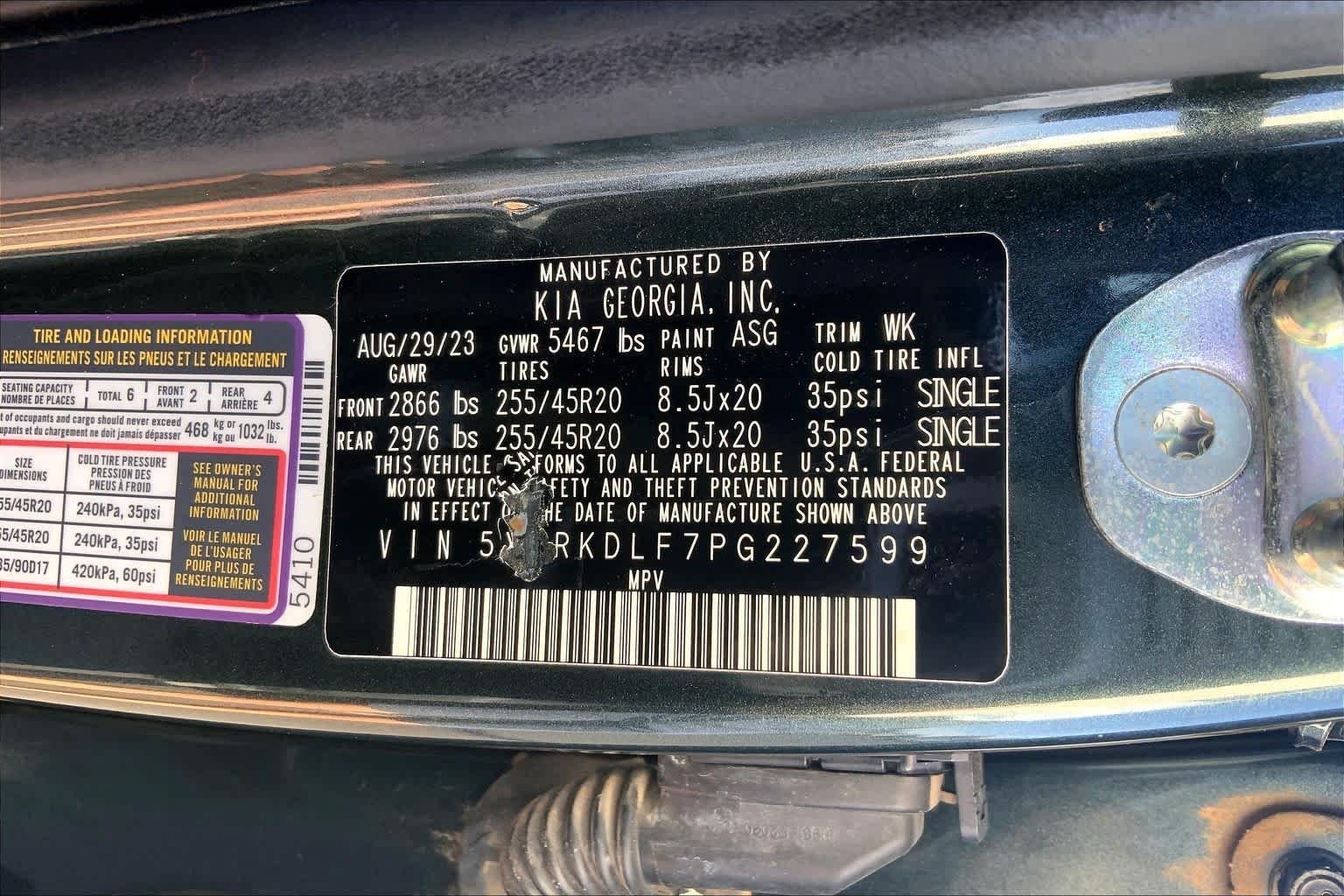 Used 2023 Aruba Green Kia X-Line SX Prestige image 37