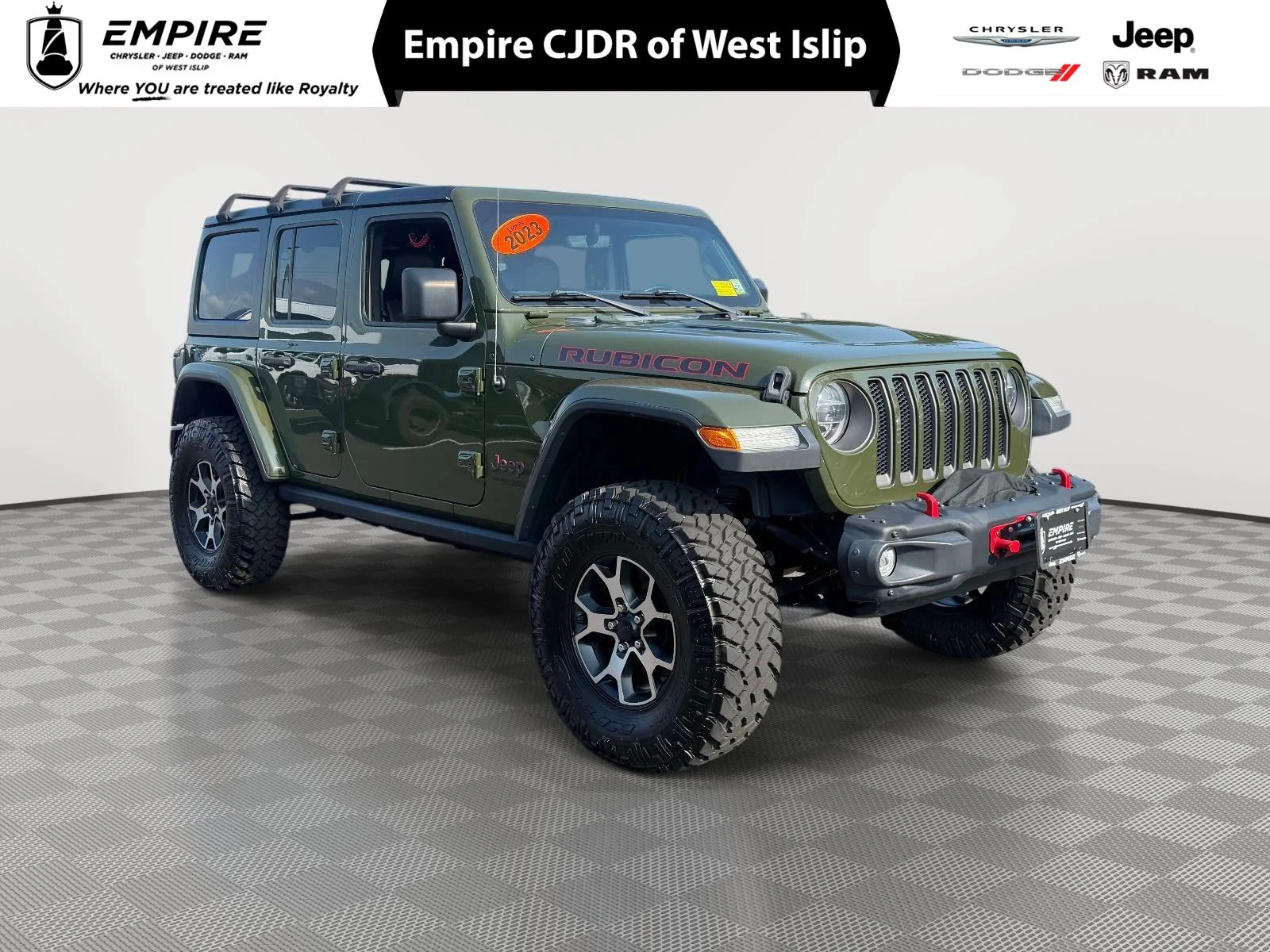 Used 2021 Sarge Green Clearcoat Jeep Rubicon 4x4 image 1