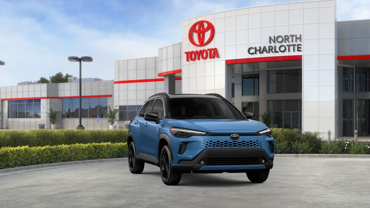 New 2026 Cavalry Blue with Jet Black roof Toyota Hybrid XSE image 77