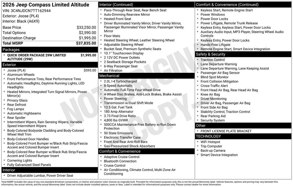 New 2026 Joose (DISC) Jeep Limited image 21