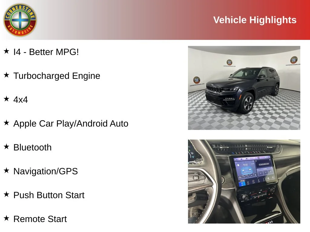 Used 2024 Jeep Grand Cherokee 4xe with VIN 1C4RJYB61R8526169 for sale in Elk River, Minnesota
