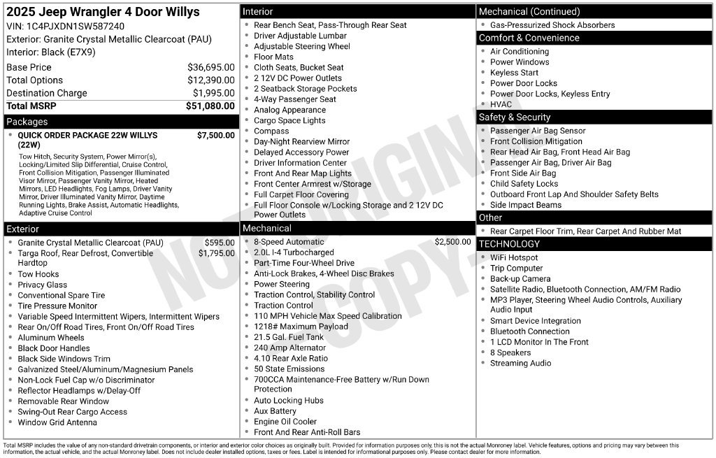2025 Jeep Wrangler 4-Door Willys - Photo 50