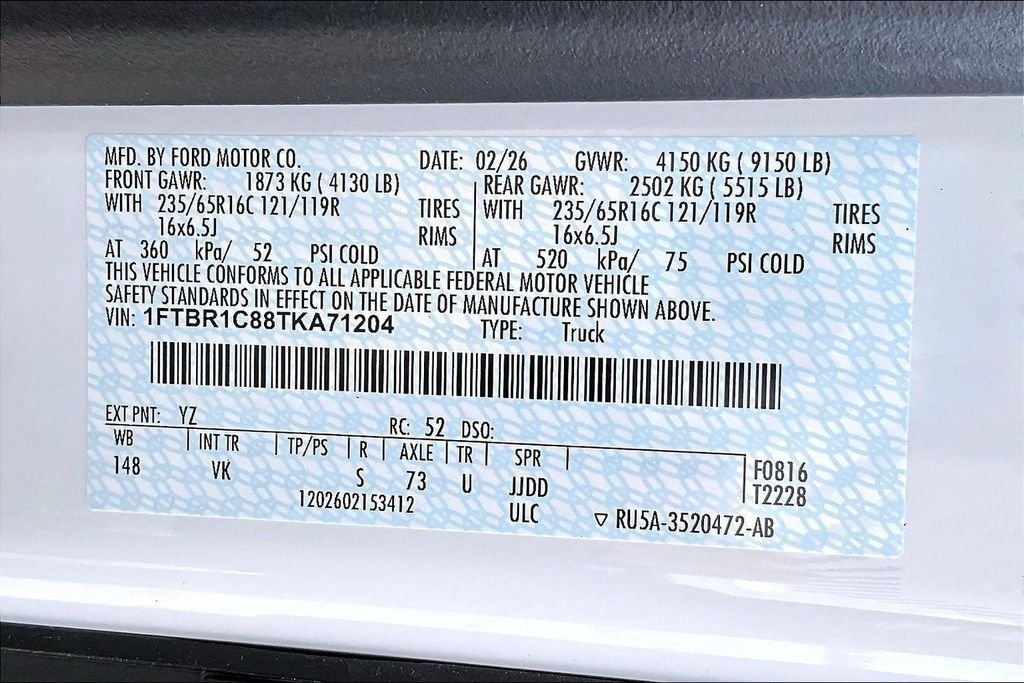 New 2026 Ford Transit-250 Base 3D Cargo Van