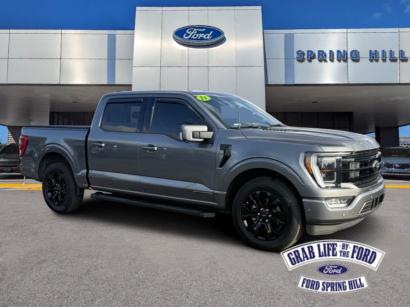 Used 2023 Gray Metallic Ford Lariat image 1