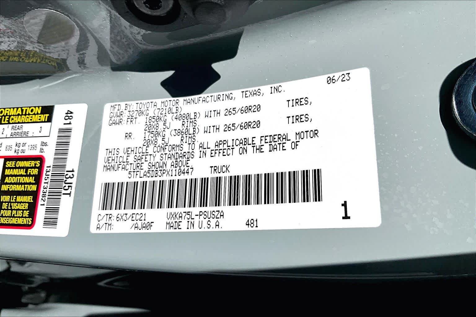 Used 2023 Lunar Rock Toyota SR5 image 35