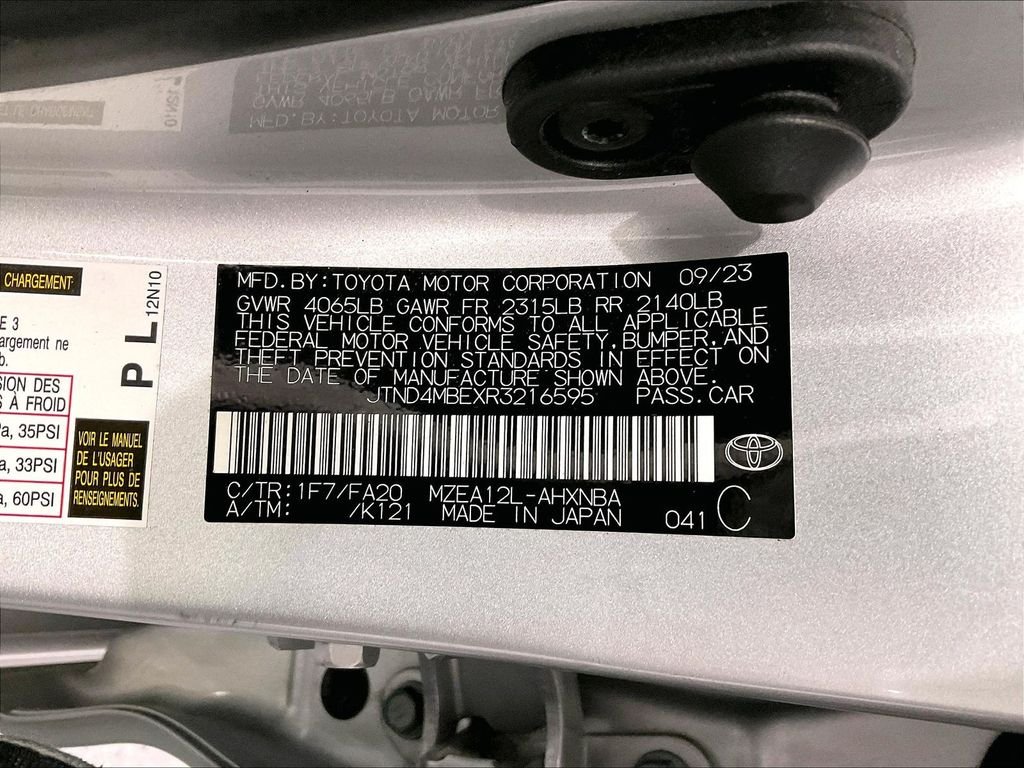 Used 2024 Classic Silver Metallic Toyota SE image 34