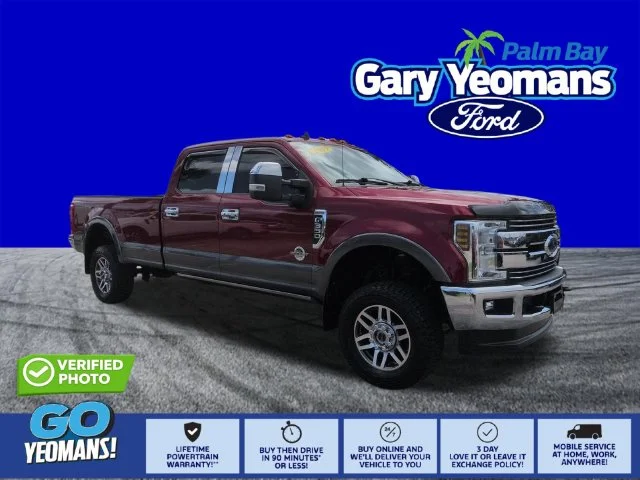 Certified Used 2019 Ruby Red Metallic Tinted Clearcoat Ford Lariat image 1