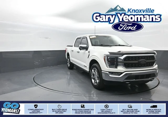 Certified Used 2023 White Metallic Ford King Ranch image 1