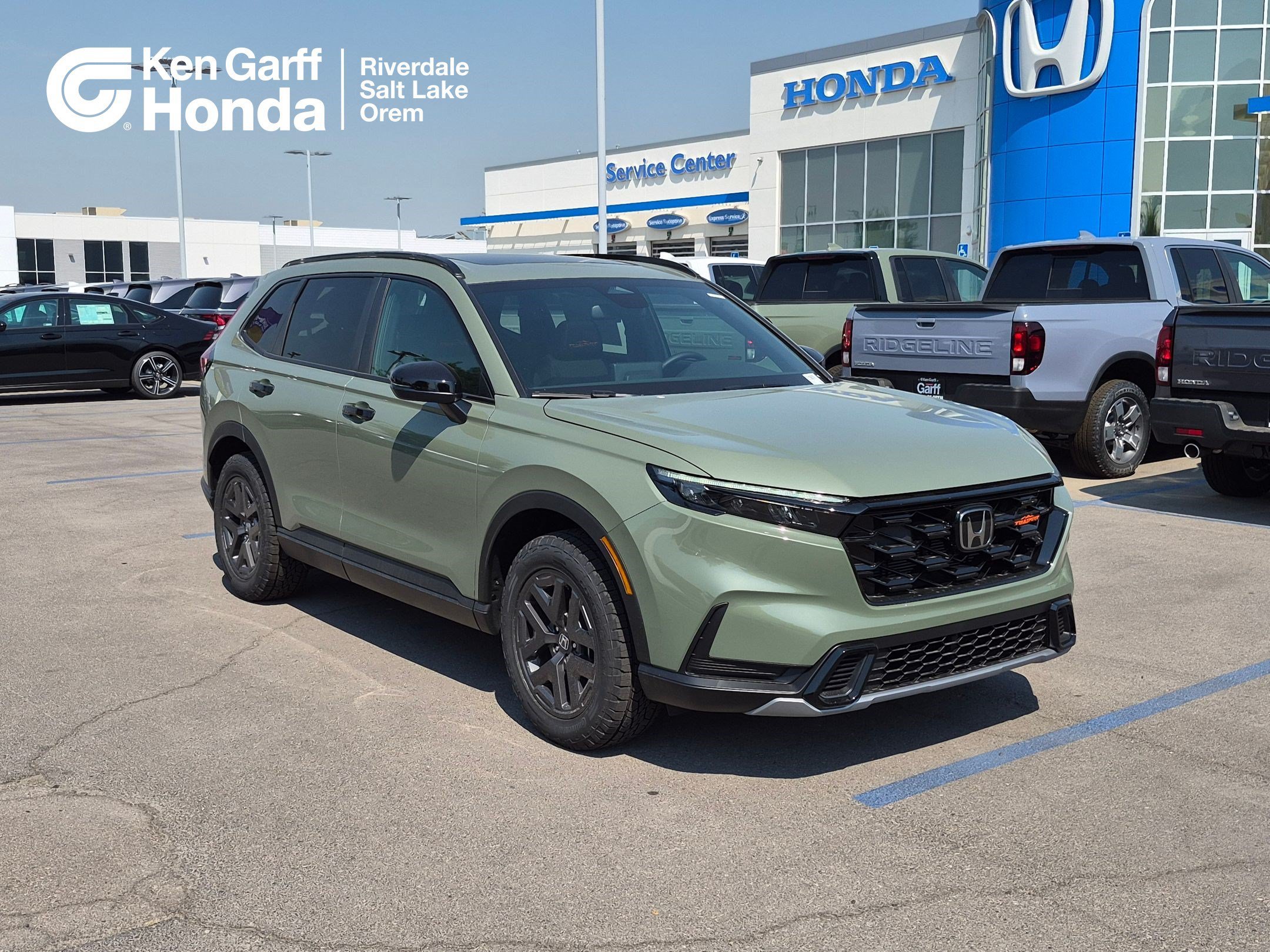 New 2026 Ash Green Metallic Honda TrailSport image 1