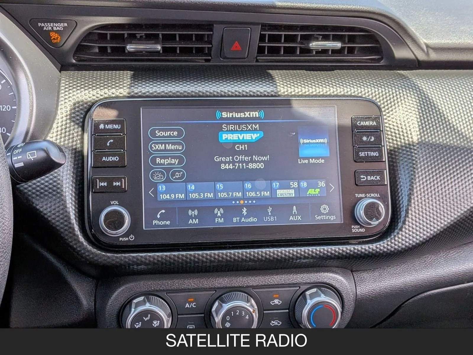 Used 2023 Electric Blue Metallic/Super Black Nissan SV image 17