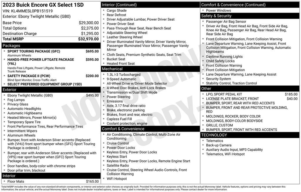Used 2023 Ebony Twilight Metallic Buick Select image 6