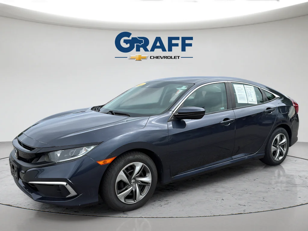 Used 2019 Honda Civic LX with VIN 2HGFC2F69KH551245 for sale in Burns Harbor, IN