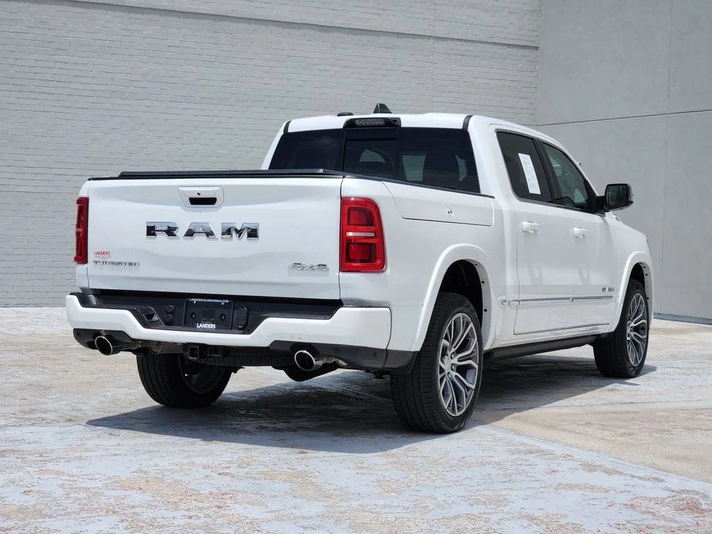 Used 2025 Ivory White Tri-Coat Pearlcoat Ram Tungsten image 8