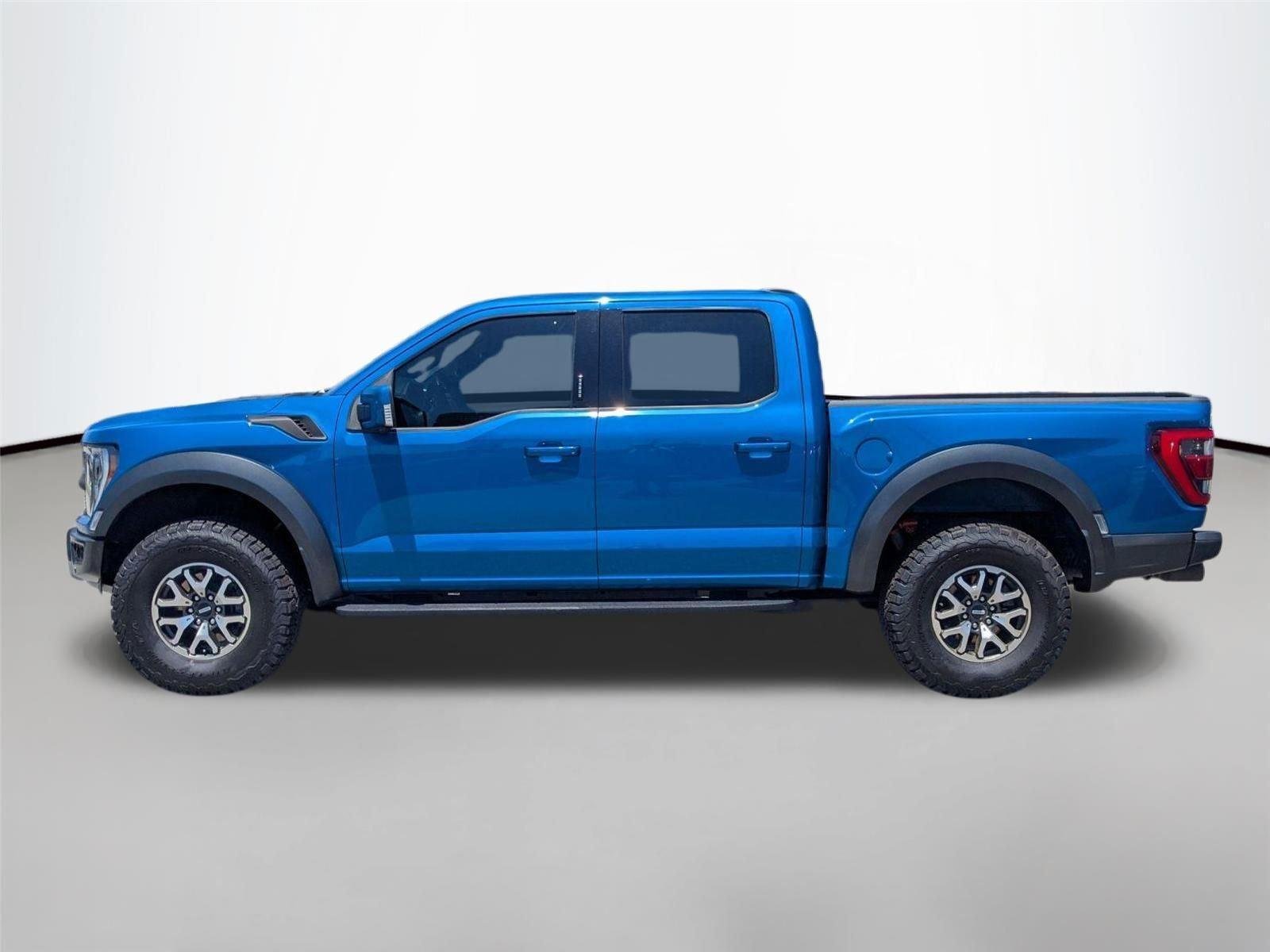 Used 2021 Velocity Blue Metallic Ford Raptor image 8