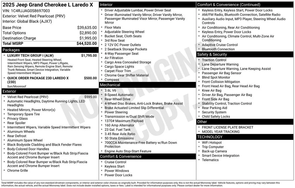 2025 Jeep Grand Cherokee L Laredo - Photo 22
