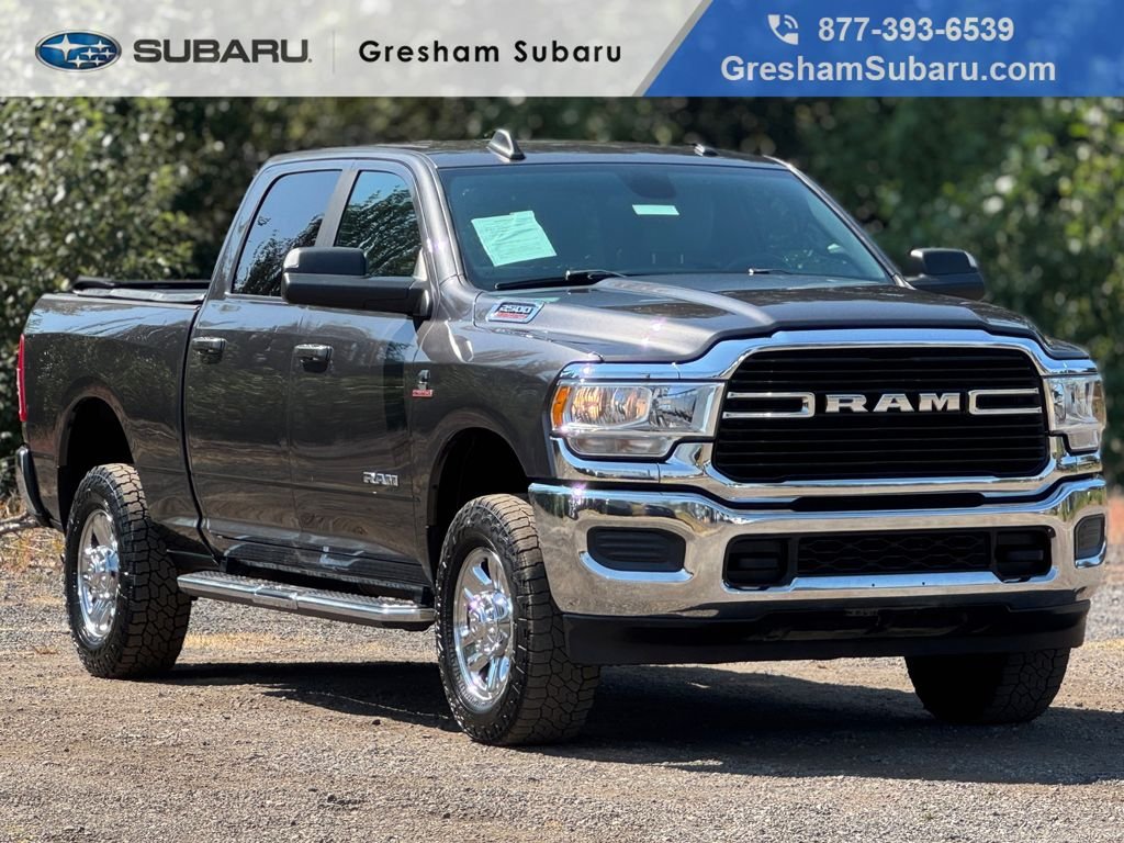 Used 2021 Granite Crystal Metallic Clearcoat Ram Big Horn image 1