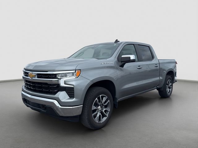 Sterling Gray Metallic 2024 Chevrolet Silverado 1500 LT Crew Cab 4WD Pickup Truck Four-Wheel Drive 8-Speed Automatic