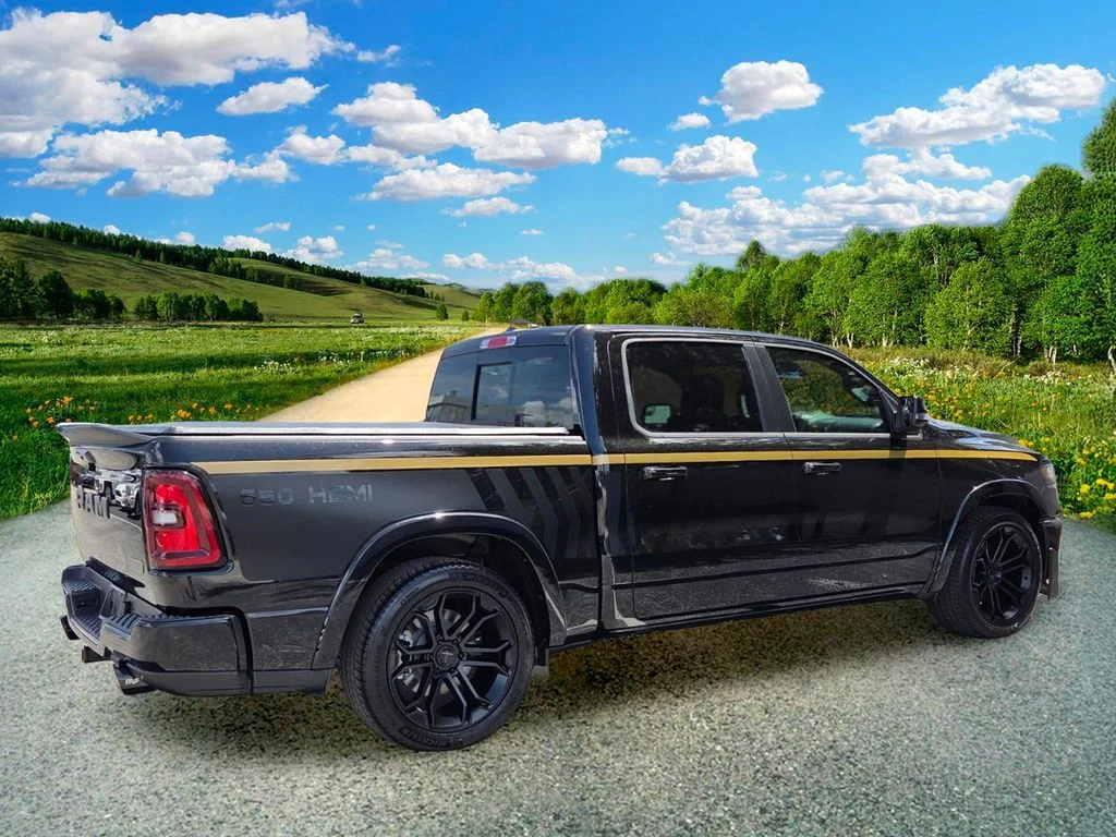 New 2026 Diamond Black Crystal Pearl-Coat Exterior Paint RAM 650HP Supercharger image 6