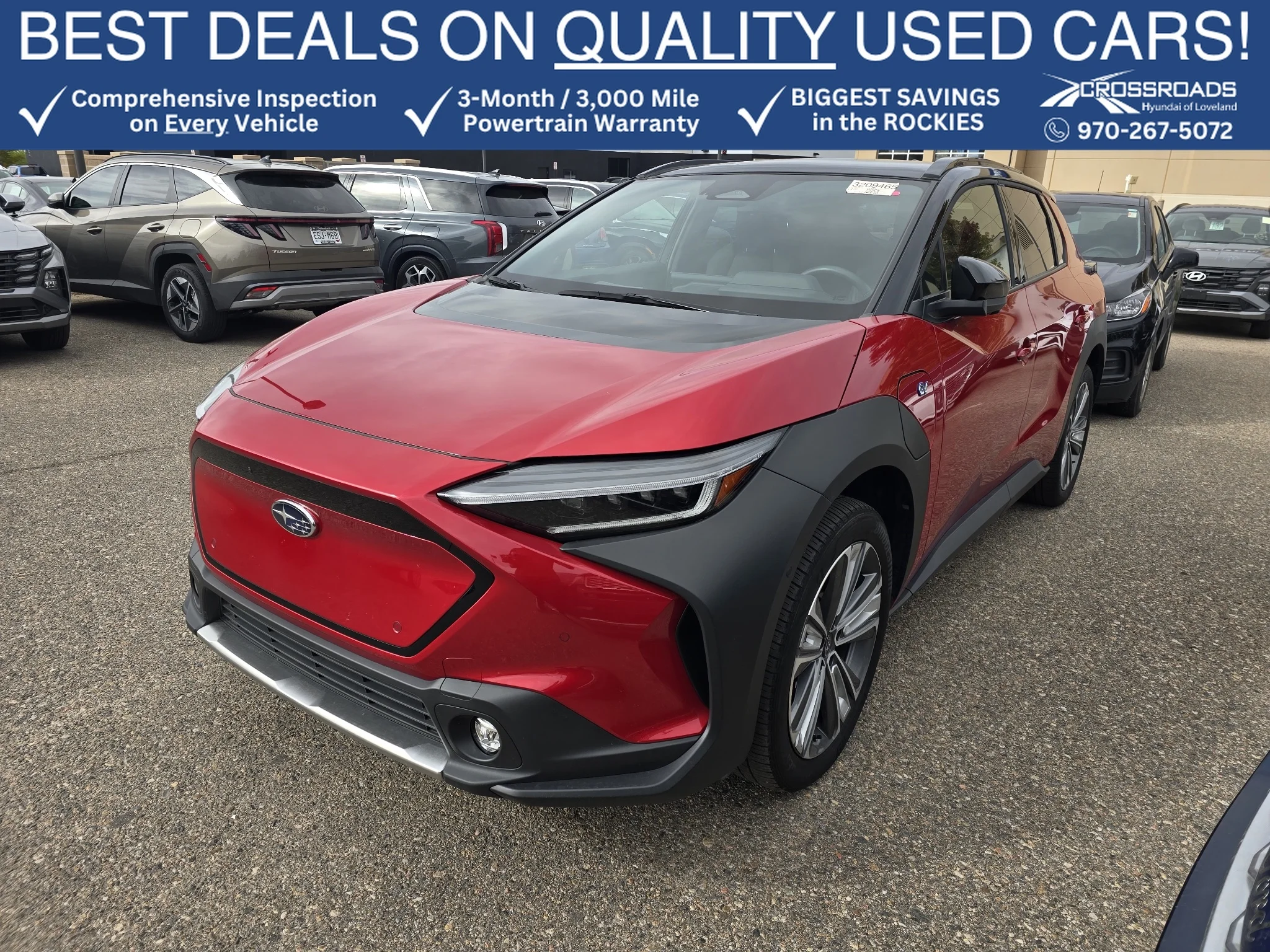 Used 2023 Elemental Red Pearl 2-Tone Subaru Touring image 1