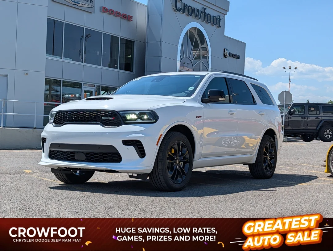 New 2026 White Dodge GT Plus - - Blacktop Redline Pkg - SRT Leather Perf Seats - Pkg 2BH - Ventilated Seats & More! image 1