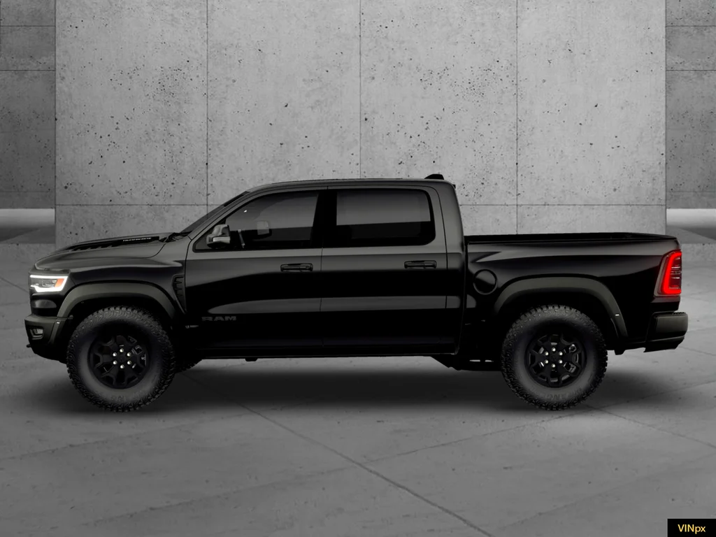 New 2026 Diamond Black Crystal Pearl-Coat Exterior Paint RAM RHO image 2
