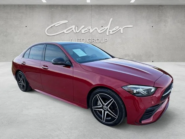 Used 2024 Red Mercedes-Benz C 300 image 2