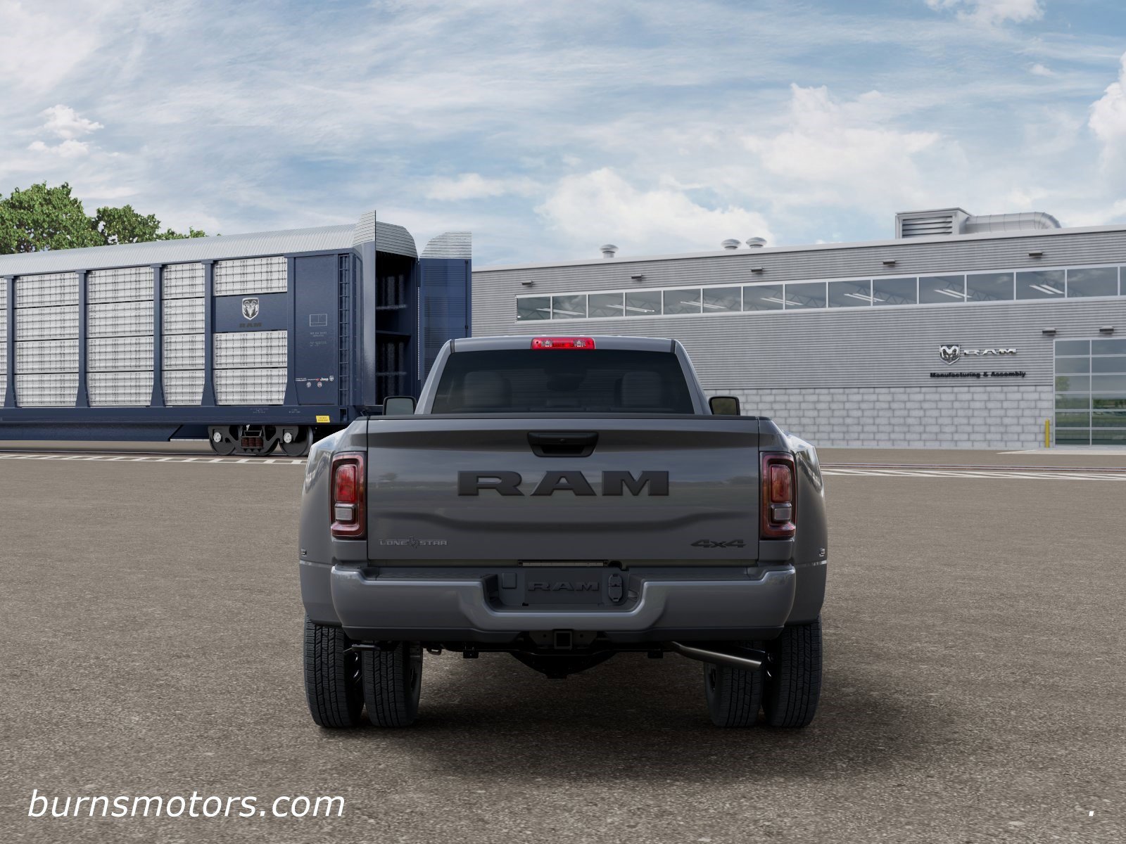 New 2026 Ceramic Gray Clear-Coat Exterior Paint Ram Lone Star Night Edition Dually image 7