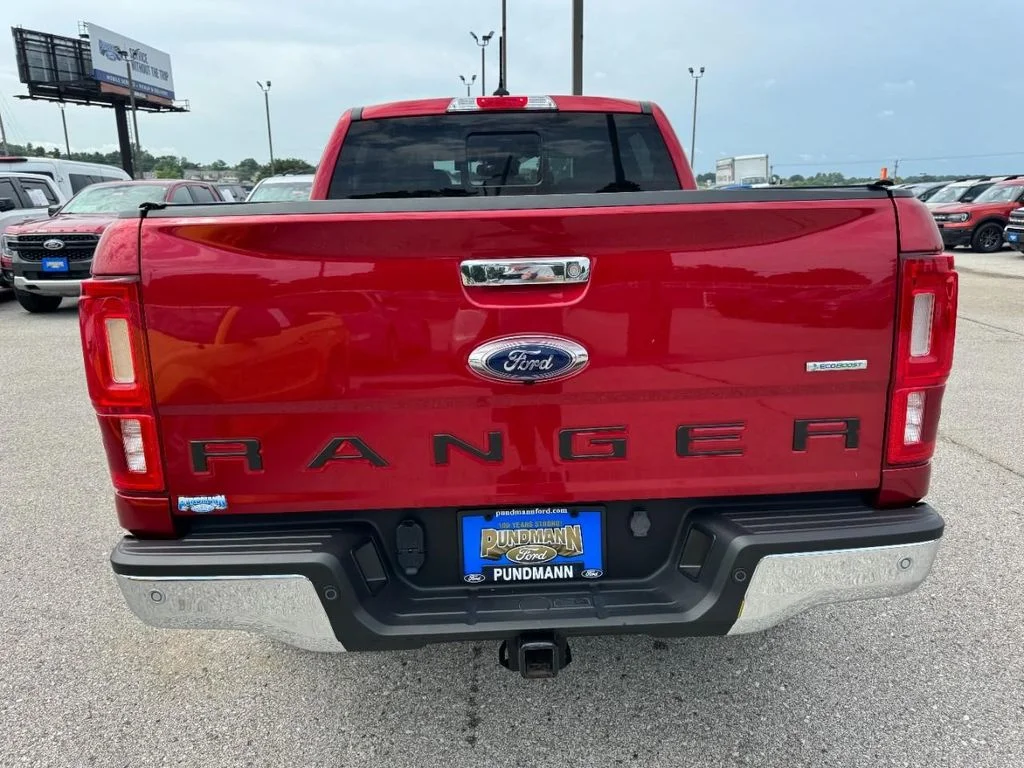 Used 2020 Rapid Red Metallic Tinted Clearcoat Ford Lariat image 4