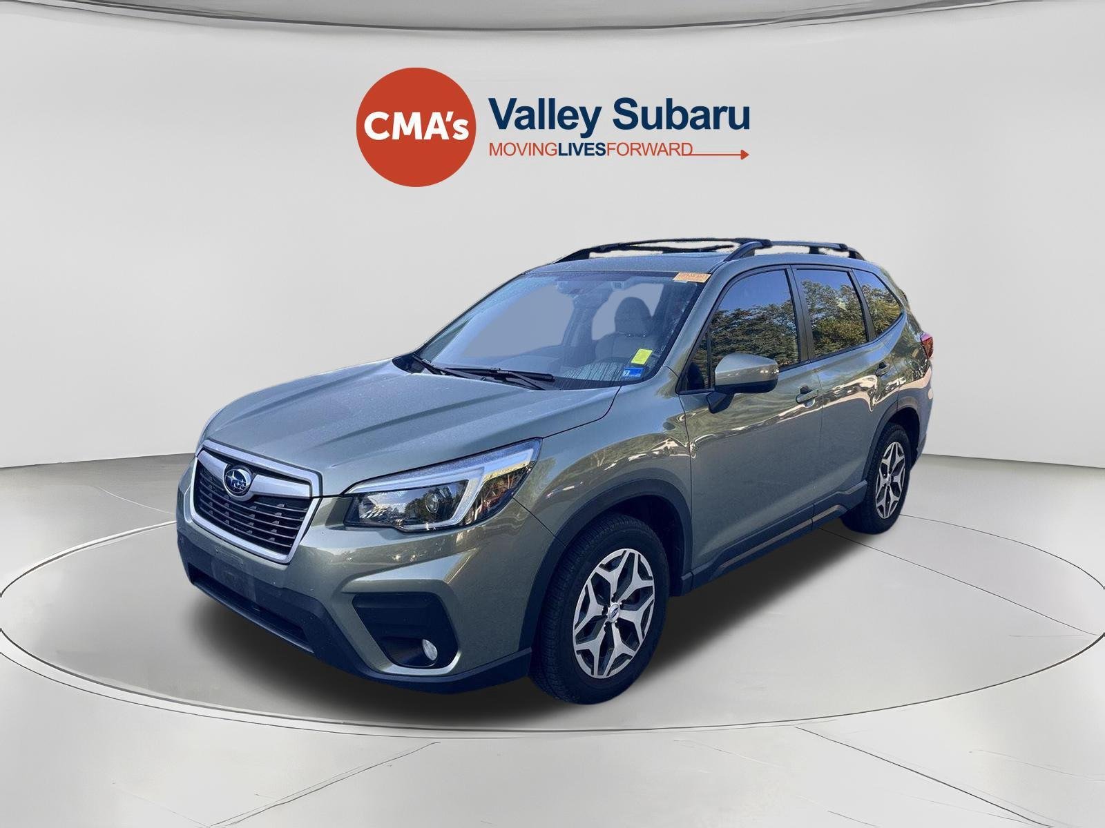 Used 2021 Jasper Green Metallic Subaru Premium image 1