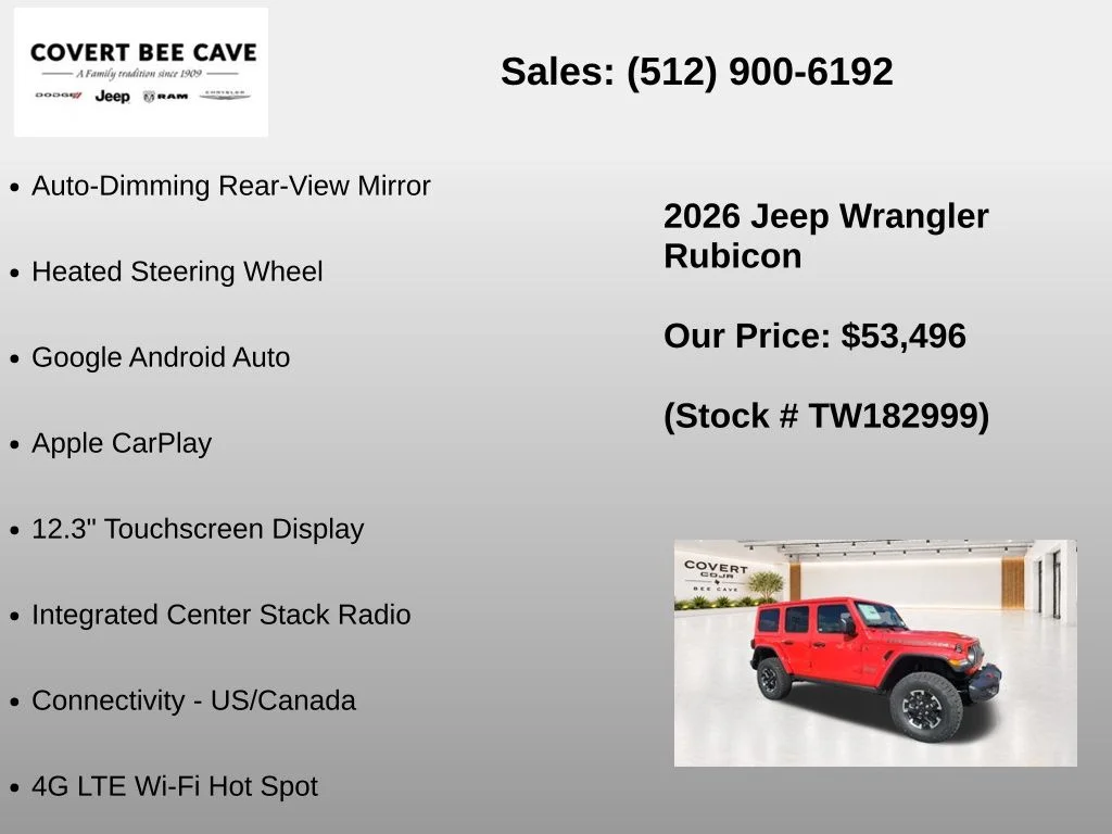 New 2026 Firecracker Red Clearcoat Jeep Rubicon image 31