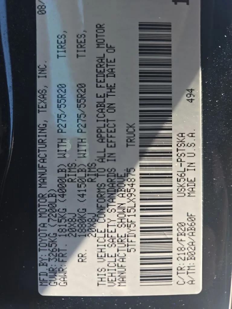 Used 2020 Black Toyota SR5 image 13