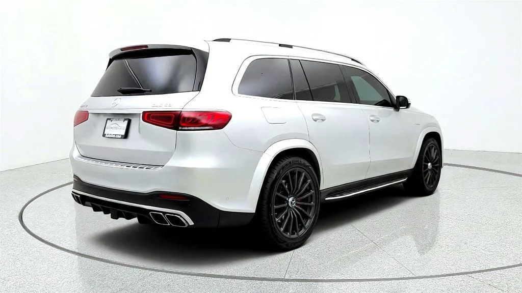 Used 2021 Iridium Silver Metallic Mercedes-Benz AMG® GLS 63 4MATIC+ SUV w/ Carbon Fiber Trim & Captain
