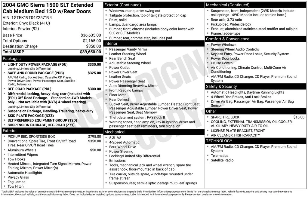 2004 GMC Sierra's photo