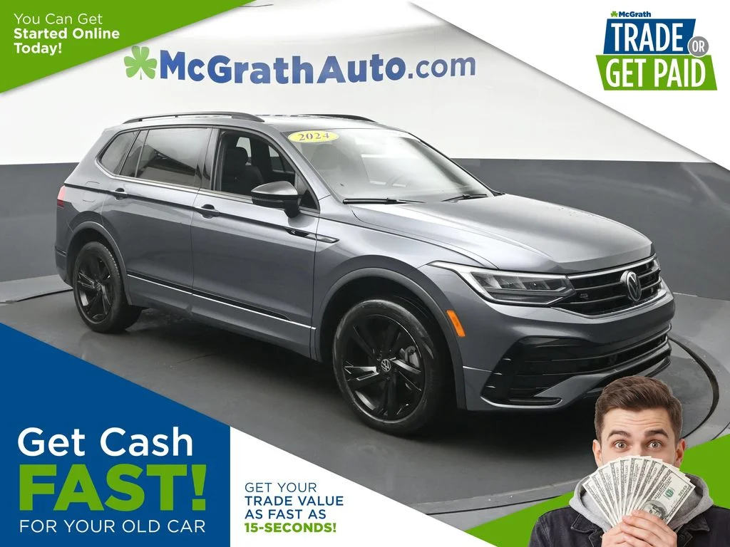 Used 2024 Gray Volkswagen 2.0T SE R-Line Black image 1