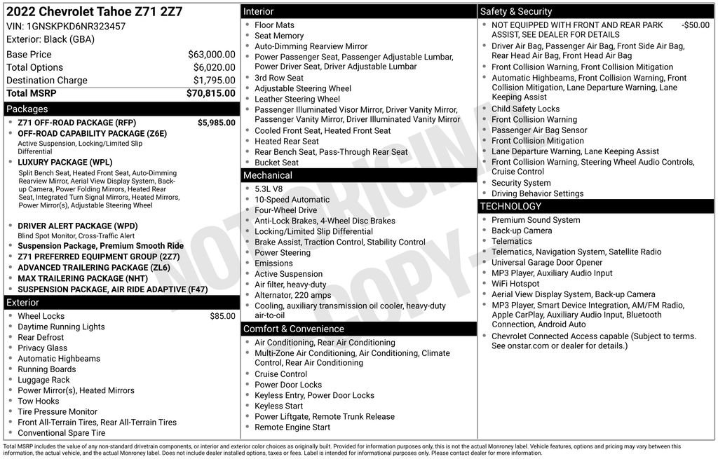 Used 2022 Black Chevrolet Z71 image 28