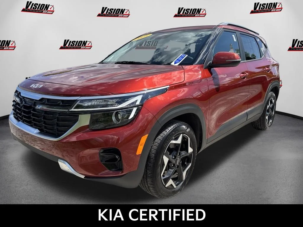 Certified Used 2025 Orange Kia S image 1