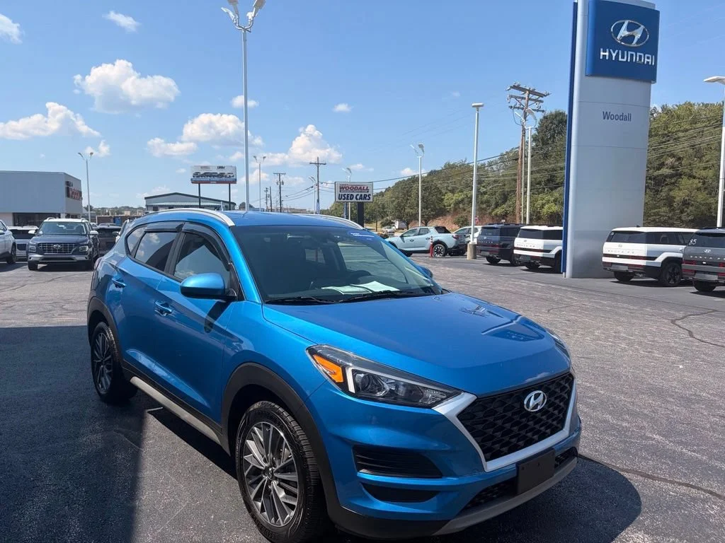 Used 2021 Aqua Blue Hyundai SEL image 3