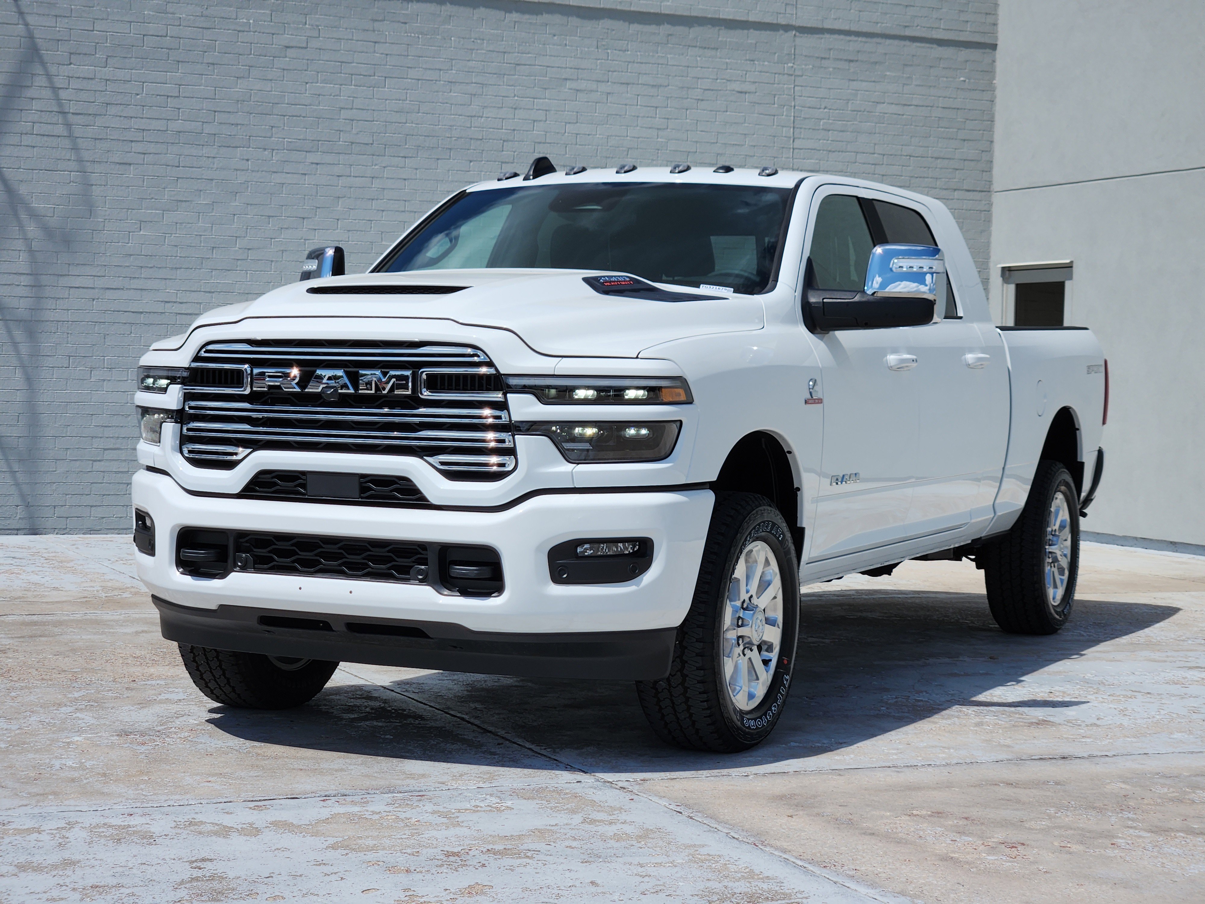 New 2026 Bright White Clear-Coat Exterior Paint RAM Laramie image 2
