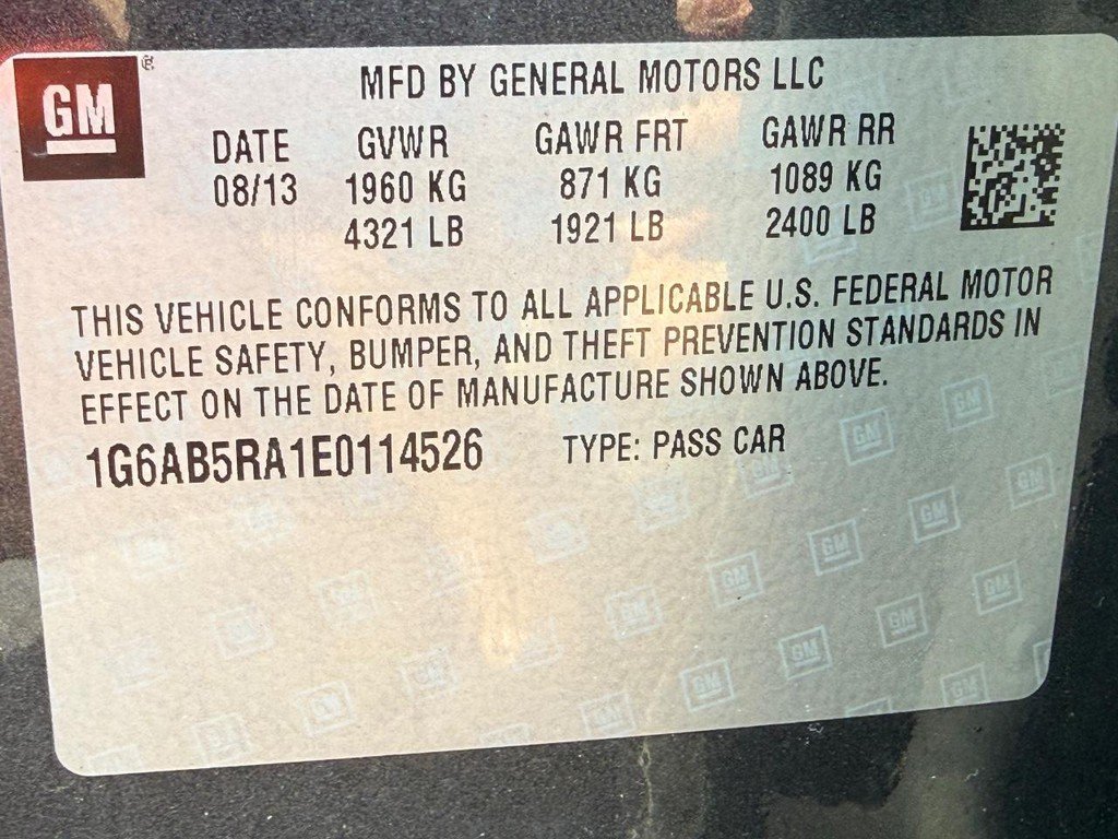 Used 2014 Phantom Gray Metallic Cadillac 4dr Sdn 2.5L Luxury RWD image 21