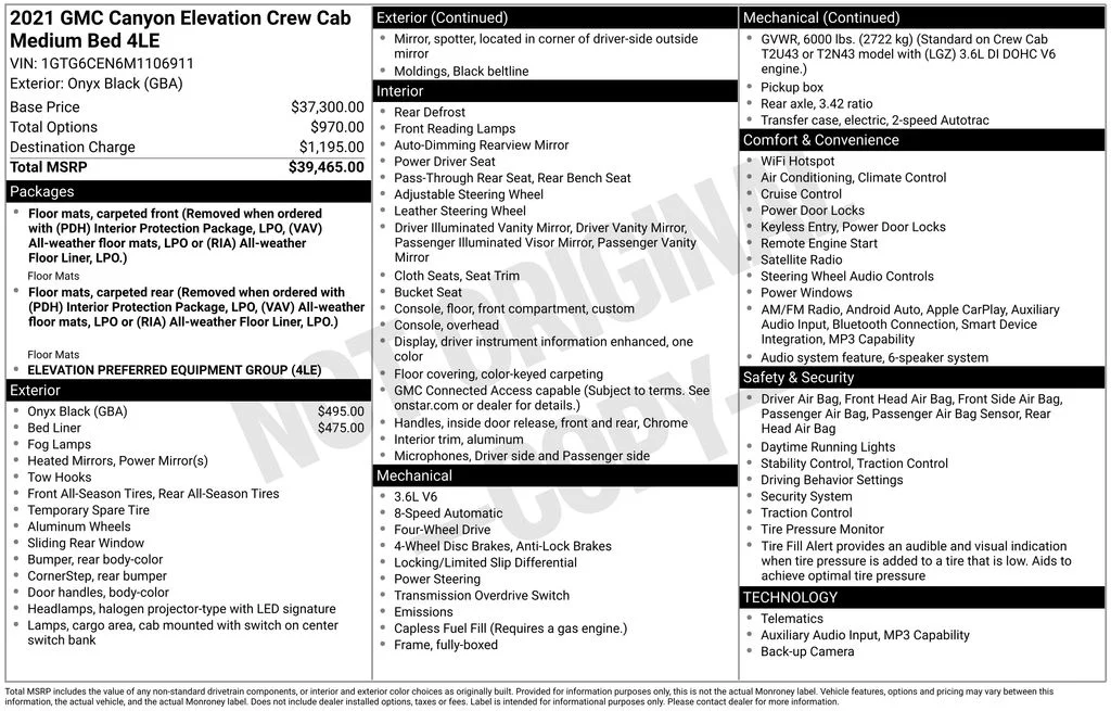 Used 2021 Black GMC Elevation image 7