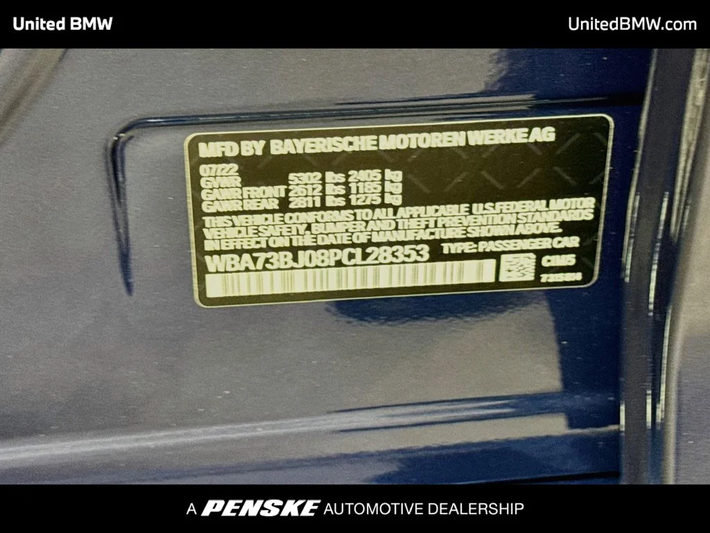 Certified Used 2023 Phytonic Blue Metallic BMW 540i xDrive image 22