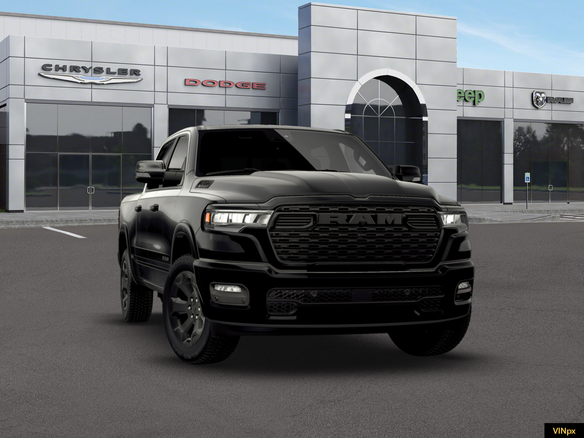 New 2026 Diamond Black Crystal Pearl-Coat Exterior Paint RAM  image 16